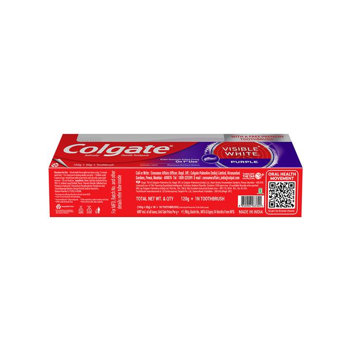 Colgate Visible White Purple Whitening Toothpaste